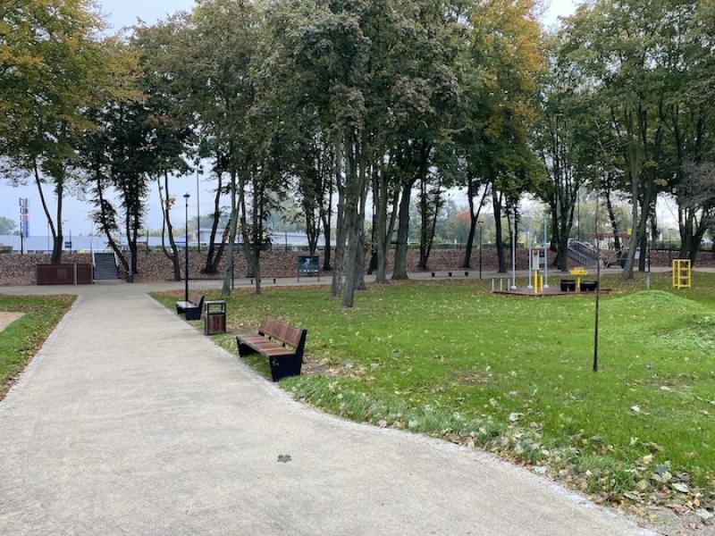 Zagospodarowanie terenu parku w Wieruszowie